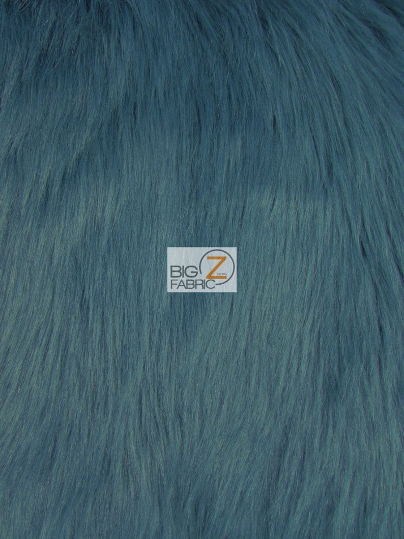 DENIM Sold By The Yard 60 Width Coats Costumes Scarfs Rugs Props Long Pile Solid Shaggy Faux Fur Fabric