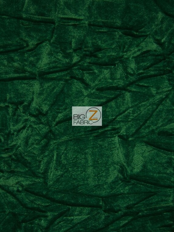 Crush Flocking Upholstery Velour Velvet Fabric Emerald Green Etsy