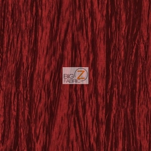 Crushed Taffeta Fabric - BURGUNDY - 54" Width Sold By The Yard Creased Clothing Decorations Crafts