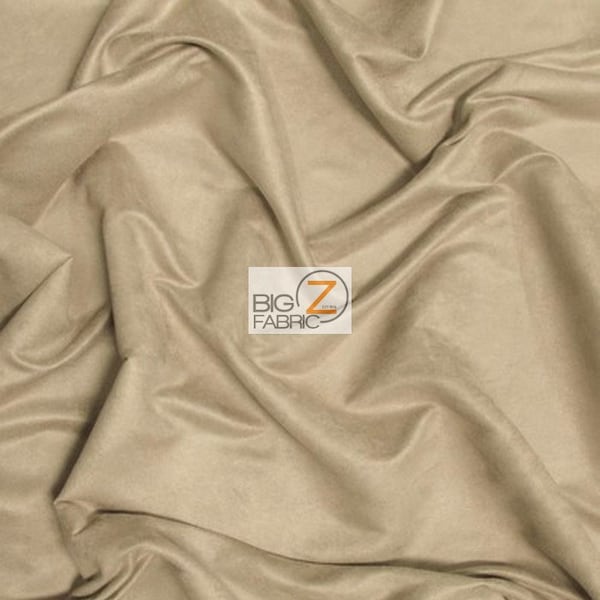 DuroLast™ Tissu d’ameublement en daim en microfibre - SAND - 58 » Largeur Vendu par verge Passion Suede Microsuede