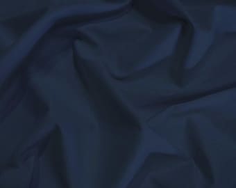 Solid Reversible Formal Poly Cotton Twill Fabric - NAVY BLUE - Sold By The Yard Coats Jackets Skirts Pants Work Clothes