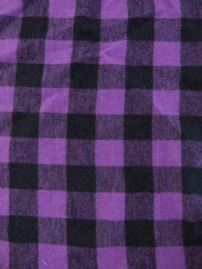 Purple Plaid Fabric - Etsy