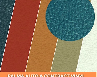 Palma Vinyl Auto & Contract Vinyl - 47 Colors Sold by the yard - Premium Auto and Contract Commercial Upholstery Fabric