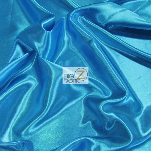 Solid Medium Weight Shiny Satin Fabric LIME Sold by the Etsy