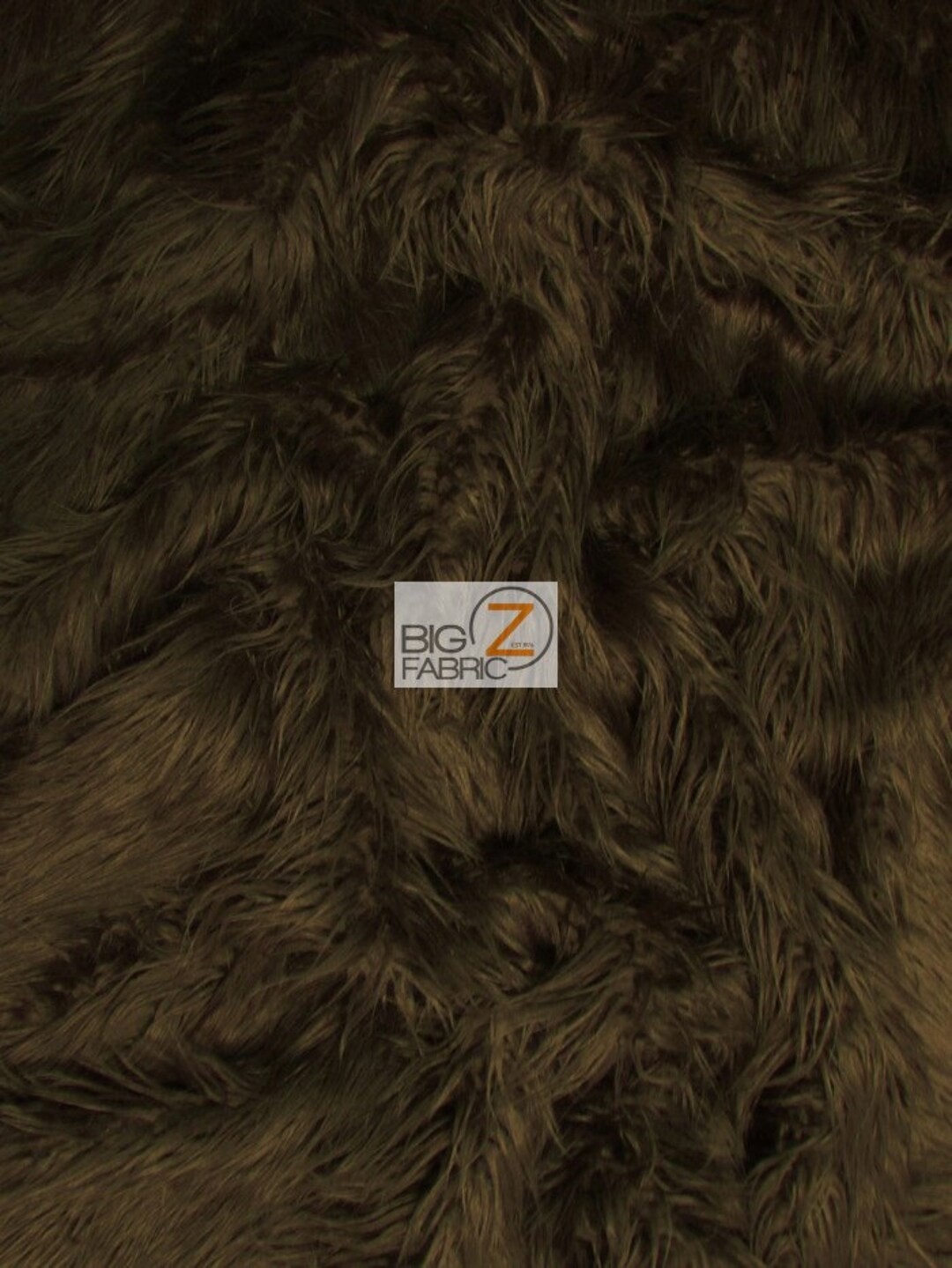 Solid Mongolian Faux Fur Fabric BLACK Sold by the Yard 64 Width