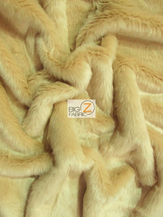 Short Shag Faux Fur Fabric BLONDE Sold by the Yard 64 Width Coats