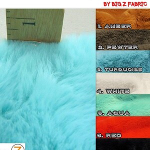 Half Shag Faux Fur Fabric (Beaver) - 8 COLORS - Sold By The Half/Full Yards 60"/64" Width Coats Costumes Scarfs Rugs Blankets