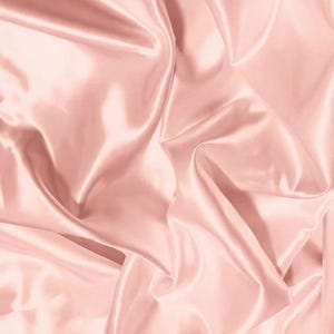 Solid Shiny Bridal Satin Fabric - BLUSH - By The Yard Bridesmaid Dresses Table Runners Wedding Gowns Party Decorations