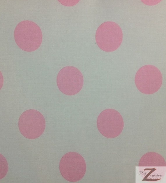GIANT POLKA DOT POLY COTTON PRINT FABRIC P253 58"/59" White/Black 2" Dots GIANT POLKA DOT POLY COTTON PRINT FABRIC P253 58"/59" White/Black 2" Dots