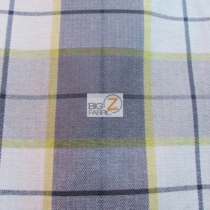 Luxury Tartan Plaid Upholstery Fabric - CITRUS - Sold By Yard Sofa Curtains Home Decor Bedding Furniture Drapery Double Sided