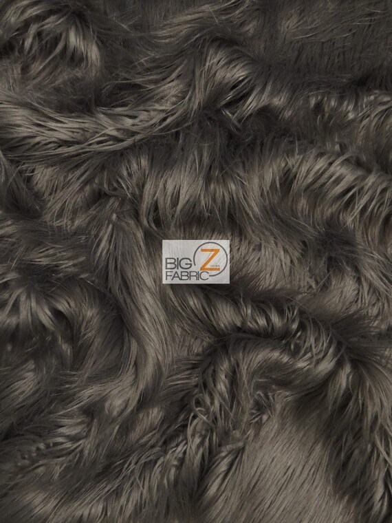 Husky 2 Tone Long Pile Shaggy Faux Fur Fabric By The Yard Can Be