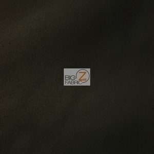 May include: Dark olive green fabric with a subtle texture. The fabric appears to be a solid color, suitable for various sewing and crafting projects. The logo "BIG Z FABRIC" is visible in the bottom right corner.