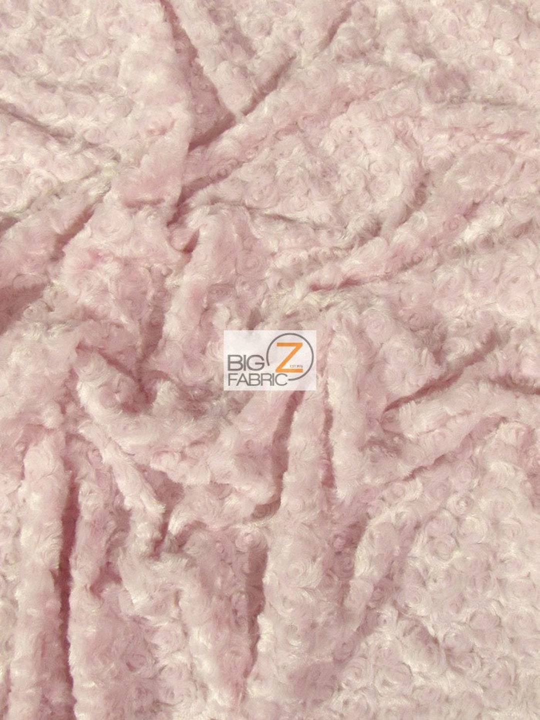 Double-Sided Minky Fleece Fabric Pink, by the yard