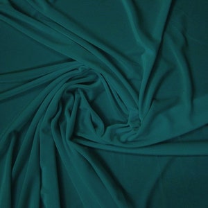 Stretch Velvet Velour Spandex 360 Grams Costume Fabric - TEAL - 58&quot;/60&quot; Width Sold By The Yard