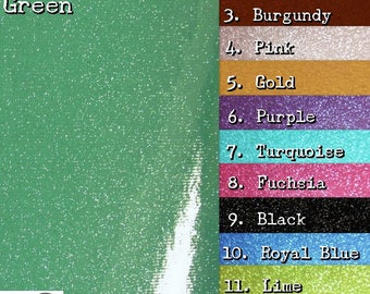 Vinyl Faux Fake Leather Sparkle Glitter Fabric - 13 COLORS - 54" Width Sold By The Yard DIY Accessories Glossy Upholstery