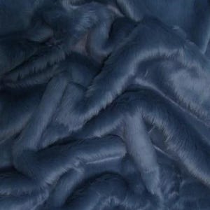 Korte shag namaakbont - MARINEBLAUW - Verkocht op maat: 64&quot; breed Jassen Kostuums Sjaals Vloerkleden Rekwisieten Korte stapel