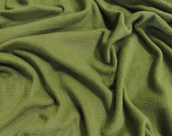 Solid Polar Fleece Fabric - FOREST GREEN -  60" Width Sold By The Yard