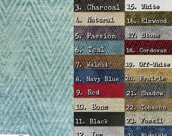 Mini Chevron Upholstery Fabric - 25 COLORS - Sold By The Yard Sofa Curtains Home Decor Furniture Drapery