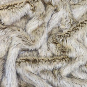 Faux Fake Fur Animal Long Pile Fabric - BABY TUNDRA WOLF (New Lot) - 60&quot; Width Sold By The Yard Clothing Accessories Scar Rugs Costume