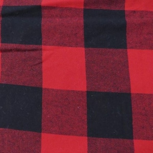 Tartan Plaid Uniform Apparel Flannel Fabric - Big Buffalo Red/Black - 60&quot; Wide By The Yard Pajamas Shirts Clothing 38