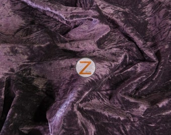Crush Flocking Tapisserie d’ameublement Velour Velours Tissu - VIOLET FONCÉ - par yard Draperie Canapés Costumes Party Décor Revêtements Antique Rideaux