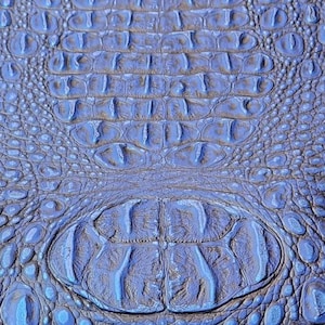 Metallic Caiman Gator Vinyl - Upholstery Faux Leather Vinyl Fabric by the Yard