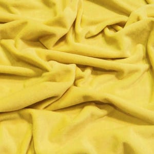 Minky Solid Baby Soft Fabric - YELLOW - 58&quot;/60&quot; Width Sold By The Yard DIY Blanket Clothing Accessories Teddy Bears Hug-Z™