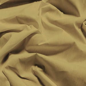 Solid Poly Cotton Fabric - KHAKI - Sold By The Yard Polycotton 58&quot;/60&quot; Width (P208)