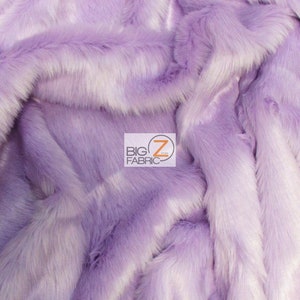 Short Shag Faux Fur Fabric - LAVENDER - Sold By The Yard 64" Width Coats Costumes Scarfs Rugs Props Short Pile