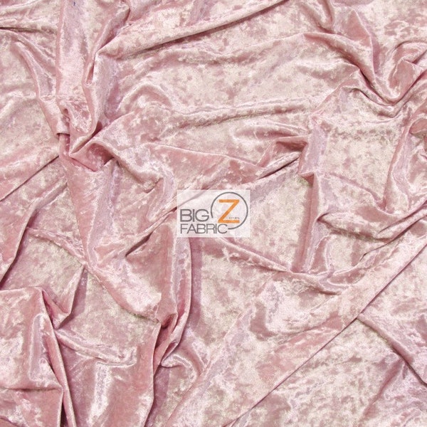 Crushed Stretch Velvet Costume Fabric - PINK - Sold By The Yard DIY Clothing Accessories Decor