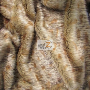 Faux Fake Fur Animal Long Pile Fabric - HYBRID WOLF - 60&quot; Width Sold By The Yard Clothing Accessories Scar Rugs Costume