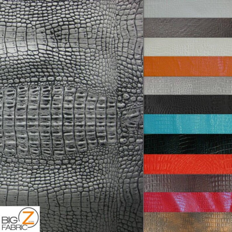 Alligator Embossed Vinyl Faux Leather/Pleather Fabric Etsy