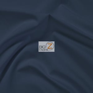 Solid Hospital Uniform Heavyweight Poly Cotton Fabric - NAVY - 58&quot;/59&quot; Width Sold By The Yard (P176) Scrubs