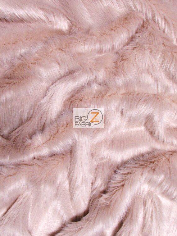 blush pink fur fabric