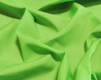 Solid Poly Cotton Fabric - LIME - Sold By The Yard 58"/60" Width DIY Clothing Accessories Decor