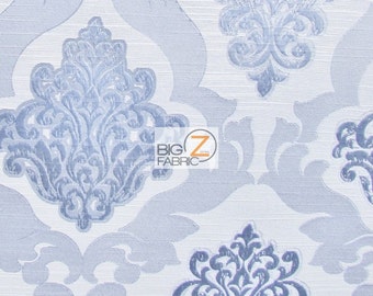 Medieval 2 Tono Damasco Tappezzeria Tessuto - SLATE - Venduto tagliato a misura Divani Tende Arredamento Arredamento Drappeggio