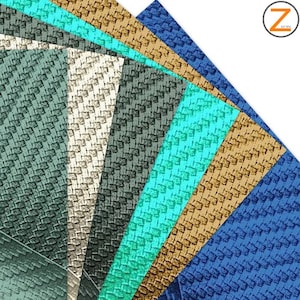 Carbon Fiber Marine Vinyl Upholstery-Auto-Boat Aquaguard™ - 10 COLORS - Sold By The Yard Waterproof Anti-Fungal PVC Anti-UV Commercial