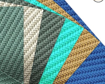 Carbon Fiber Marine Vinyl Upholstery-Auto-Boat Aquaguard™ - 10 COLORS - Sold By The Yard Waterproof Anti-Fungal PVC Anti-UV Commercial