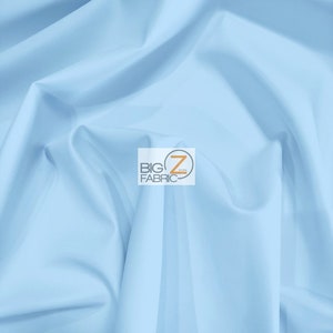 Solid Soft Faux Fake Leather Vinyl Fabric - BABY BLUE - 54&quot; Width Sold By The Yard DIY Purses Accessories Clothing