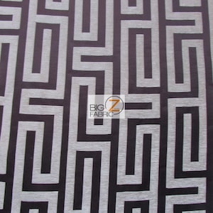 Abstract Trillium Maze Upholstery Fabric - BROWN - Sold By Yard Sofa Curtains Home Decor Bedding Furniture Drapery Chairs
