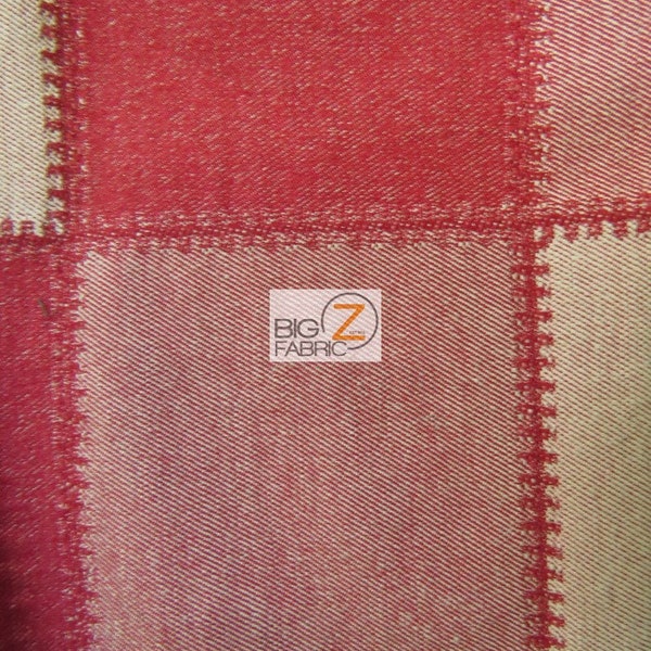 Quilted Twill Polyester Cotton Home Fabric - RED - By The Yard Blankets Historical Clothing Decor Season Wear Coats Home Decor
