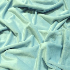Minky Solid Baby Soft Fabric - ICY MINT  - 58&quot;/60&quot; Width Sold By The Yard DIY Blanket Clothing Accessories Teddy Bears Hug-Z™