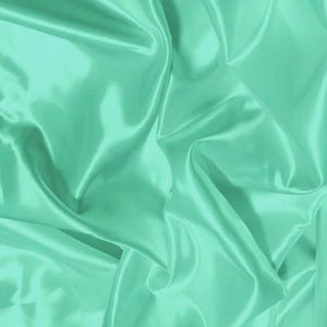 Solid Shiny Bridal Satin Fabric - MINT - By The Yard Bridesmaid Dresses Table Runners Wedding Gowns Party Decorations