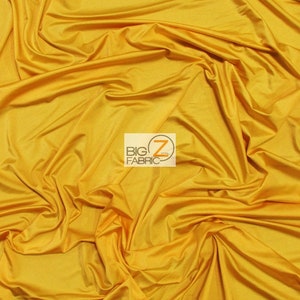 Solid Stretch Spandex Costume Nylon Fabric - CANARY YELLOW - 58&quot;/60&quot; Width Sold By The Yard