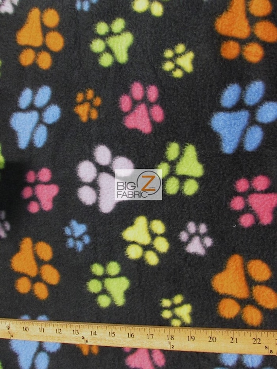 Tela Lona Impresa//Paw Print//60/"