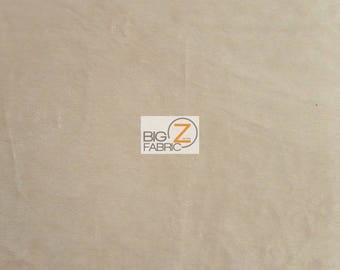 Minky Solid Baby Soft Fabric - KHAKI - 58"/60" Width Sold By The Yard DIY Blanket Clothing Accessories Teddy Bears Hug-Z™