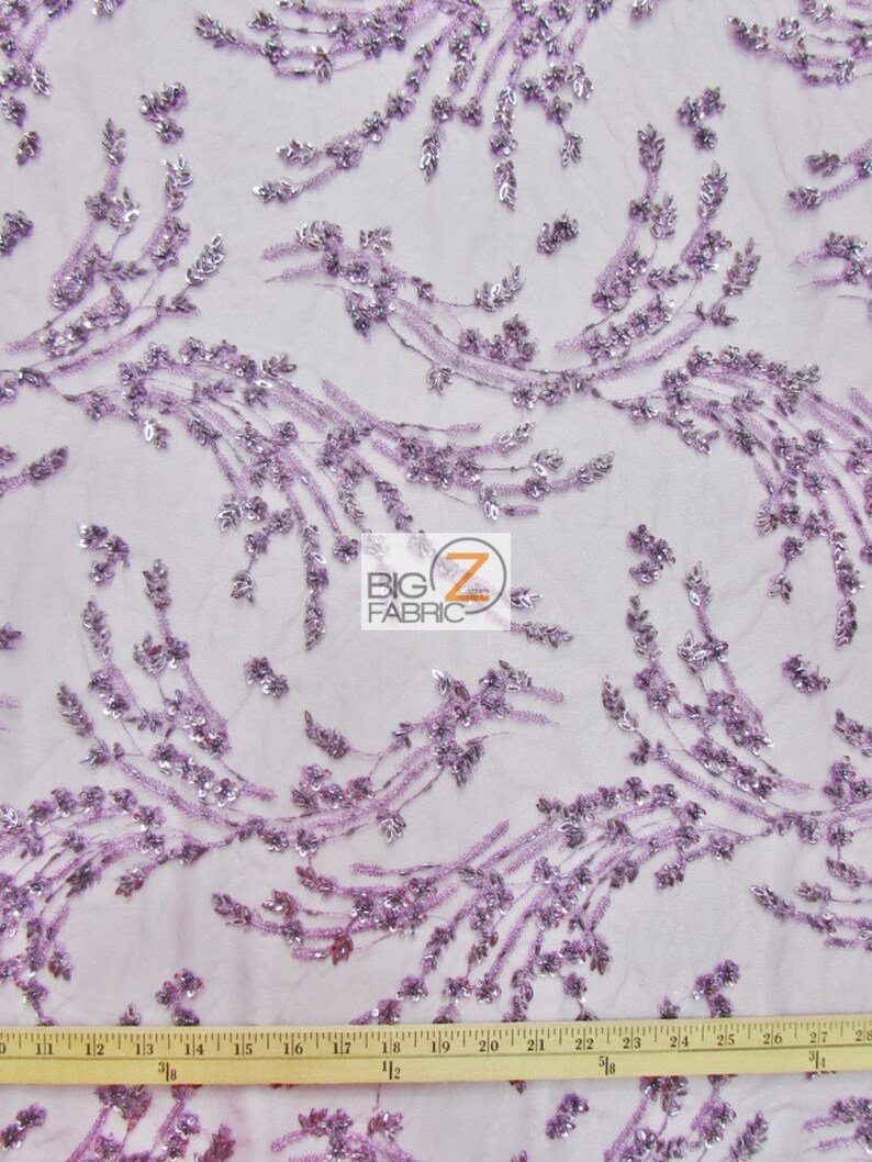 Marvelous Floral Beaded Sequins Dress Fabric Sold By The Yard Bridal Prom Gown Events DARK GOLD