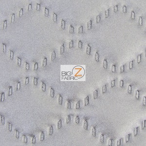 Vinyl Quilted Fabric 2/8" Foam Upholstery Backing - GRAY - 53"/56" Width Sold By The Yard