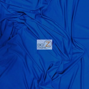 Solid Stretch Spandex Costume Nylon Fabric - ROYAL BLUE - 58"/60" Width Sold By The Yard