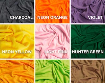 Solid Anti-Pill Polar Fleece Fabric, 60" Wide Polyester Fleece for Blankets, Hoodies, Jackets, Tie Blankets & Winter Sewing